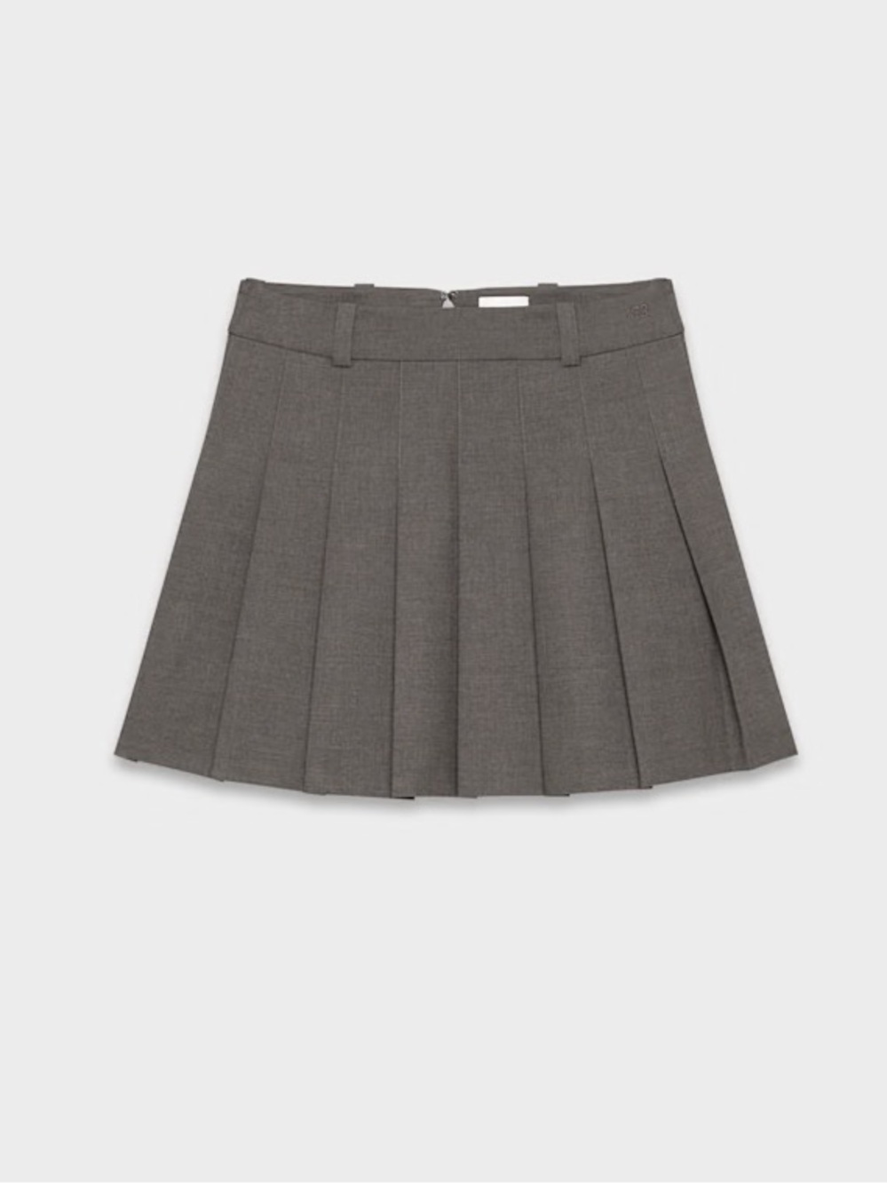Aritzia Sunday Best Olive Micro Skirt in heather charcoal size 6